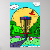 Poster Disque Golf Course Été Soleil (Devant)