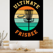 Poster Disque Golf Ultimate Frisbee (Cuisine)