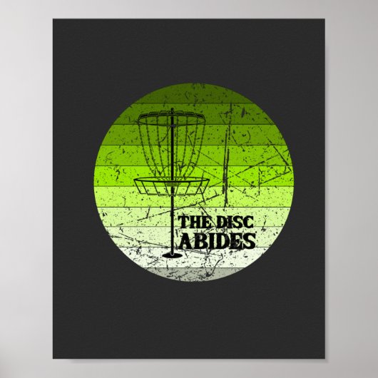 Poster Disque Golf Vintage (Devant)