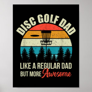 Poster Disque Mens Basket de Golf Citation Drôle Disque G