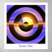 Poster Disque Sunset (Devant)