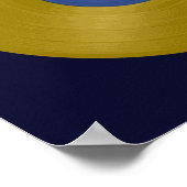 Poster Disque vinyle album or (Coin)