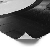 Poster Disque vinyle jouant sur une platine (Coin)