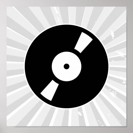 Poster disque vinyle rétro (Devant)