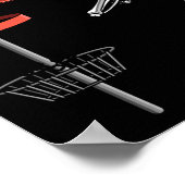 Poster Disque volant de golf squelette Halloween Frisbee (Coin)