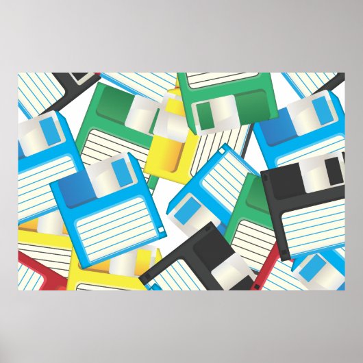 Poster Disques de disquettes (Devant)