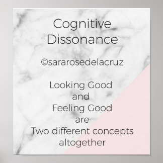 Poster Dissonance cognitive / Poème original / ©SRD