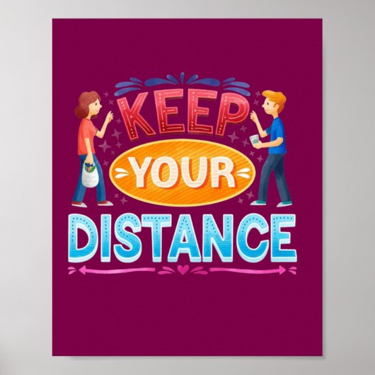 Poster Distance (Devant)