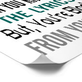 Poster Distance (format de cadre photo standard) (Coin)