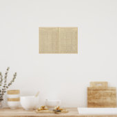 Poster Distances entre ports (Cuisine)