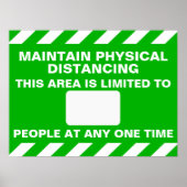 Poster Distances physiques Max. Occupation (Devant)
