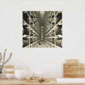 Poster Distillerie Barrel Racks 1905 (Cuisine)