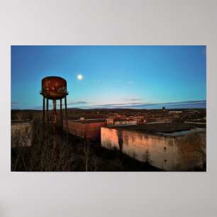 Poster Distillerie de Whiskey abandonnée Linfield PA