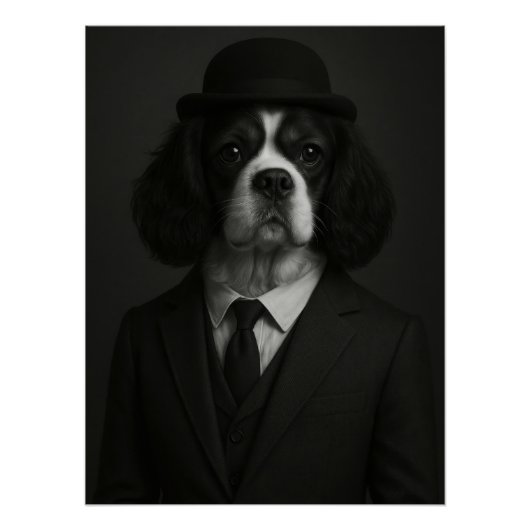 Poster Distinguished Cavalier King Charles Spaniel (Devant)