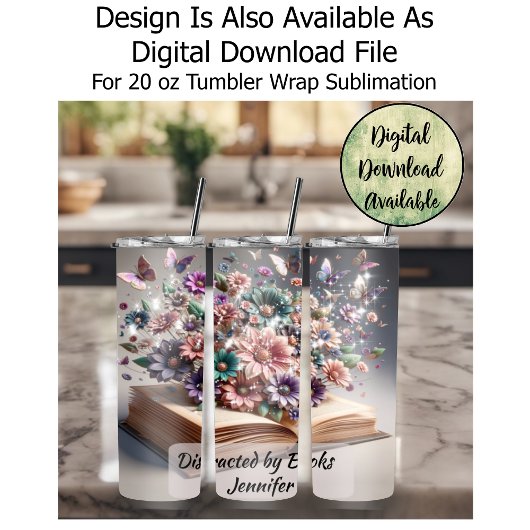 Poster Distrait par les livres