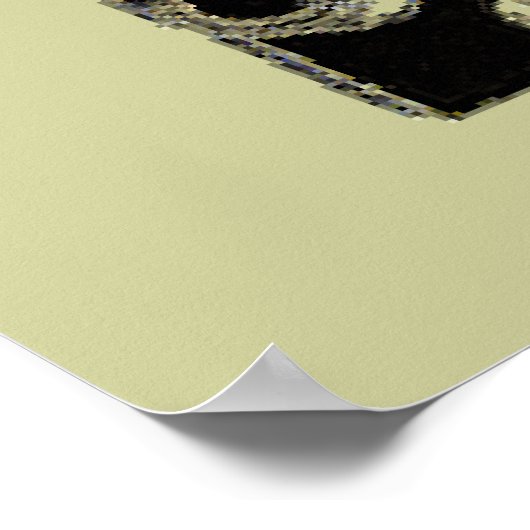 Poster distressed photographe retro camera (Coin)