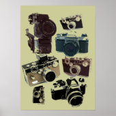 Poster distressed photographe retro camera (Devant)