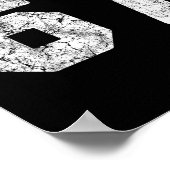 Poster Distressed White Number 67 Jersey Player Uniform # (Coin)