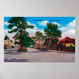 Poster District des affaires pittoresque, Carmel
