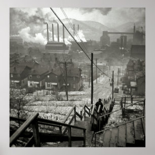 Poster DISTRICT MILL de 1940 PITTSBURGH