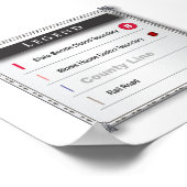 Poster Districts législatifs de l'État - Centre de l'Illi (Coin)