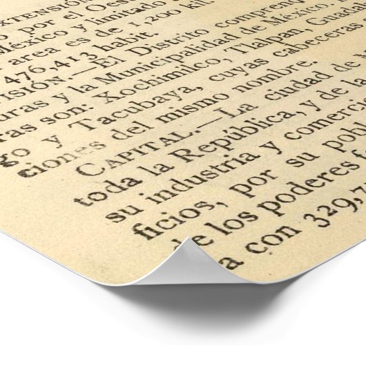 Poster Distrito Federal, Mexique 2 (Coin)