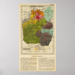 Poster Distrito Federal, Mexique 2