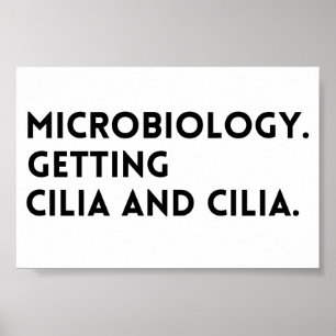 Poster Dit Drôle La Microbiologie Obtenir Cilia Et Cilia