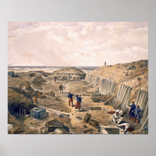 Poster Ditch du Bastion du Mat, assiette de "Le Siège (Devant)