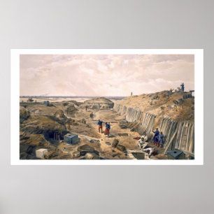 Poster Ditch du Bastion du Mat, assiette de "Le Siège