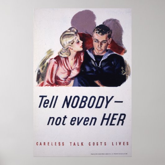 Poster Dites à personne - Pas même à elle (Devant)