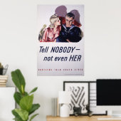 Poster Dites à personne - Pas même à elle (Bureau à domicile)