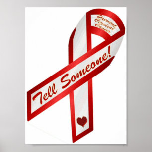 Poster Dites à quelqu'un ! Empêcher la candre cervicale