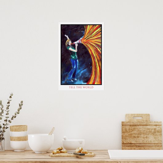 Poster Dites au monde (Cuisine)