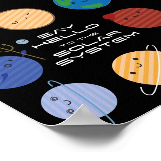 Poster Dites bonjour au système solaire ! (Coin)