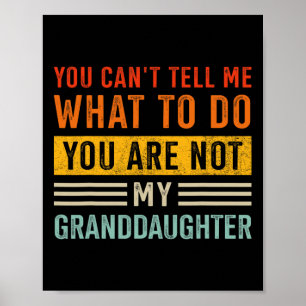 Poster Dites Ce Qui Ne Font Pas De Petite-Fille Pour Les