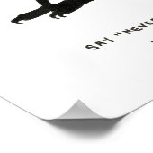 Poster dites "jamais plus" encore. (Coin)