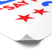 Poster Dites-Le À Mon Visage Kamala Harris Pour Président (Coin)