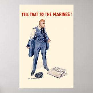 Poster Dites-Le Aux Marines !