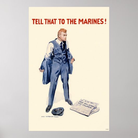 Poster Dites-Le Aux Marines ! (Devant)