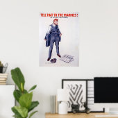 Poster Dites-Le Aux Marines (Bureau à domicile)