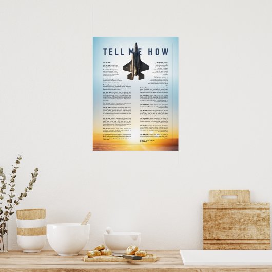 Poster Dites-moi comment (Cuisine)