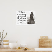 Poster Dites-moi qui vous aimez - proverbe afro-américain (Cuisine)