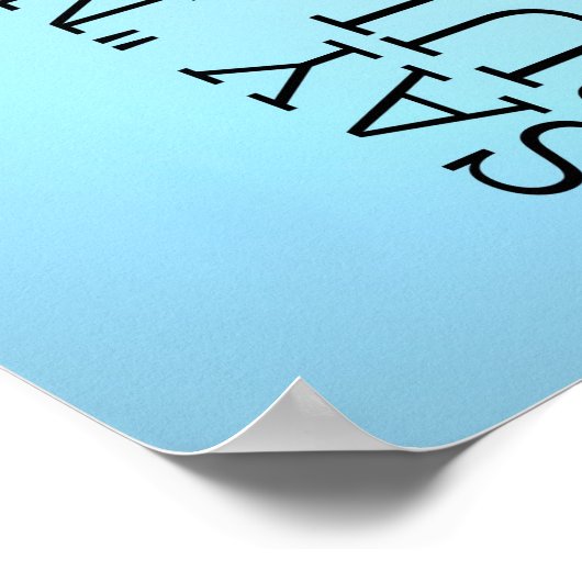 Poster Dites non (Coin)