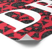 Poster Dites non à la drogue avec l'illustration de crâne (Coin)