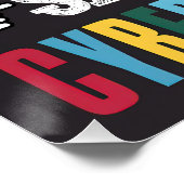 Poster Dites non à l'affiche sur la cyberintimidation (Coin)