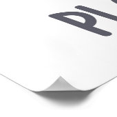 Poster Dites Non Au Plastique (Coin)