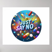 Poster Dites Non Aux Drogues (Devant)