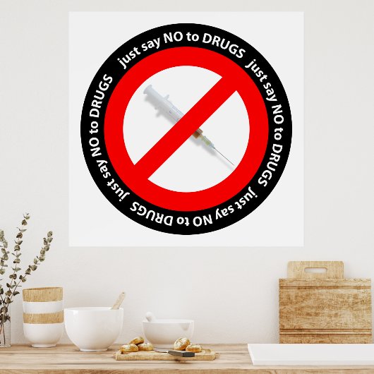 Poster Dites non aux drogues (Cuisine)