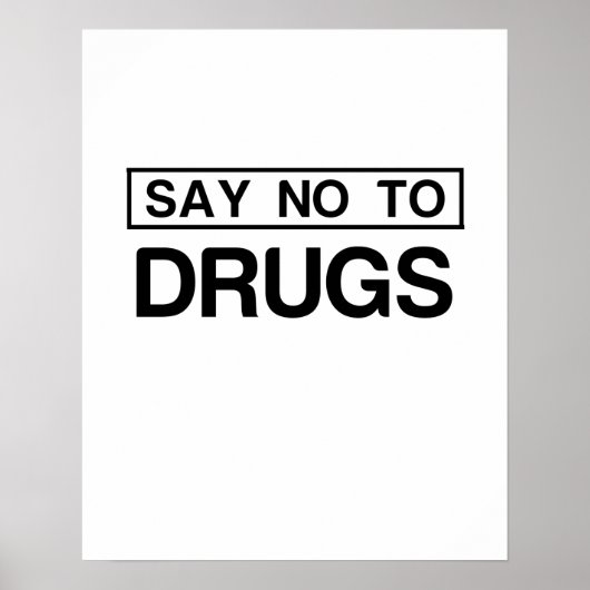 POSTER DITES NON AUX DROGUES (Devant)